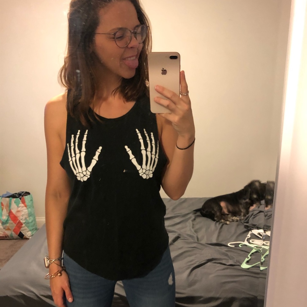 PINK Halloween tank top